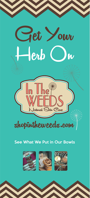 in the weeds roll up banner