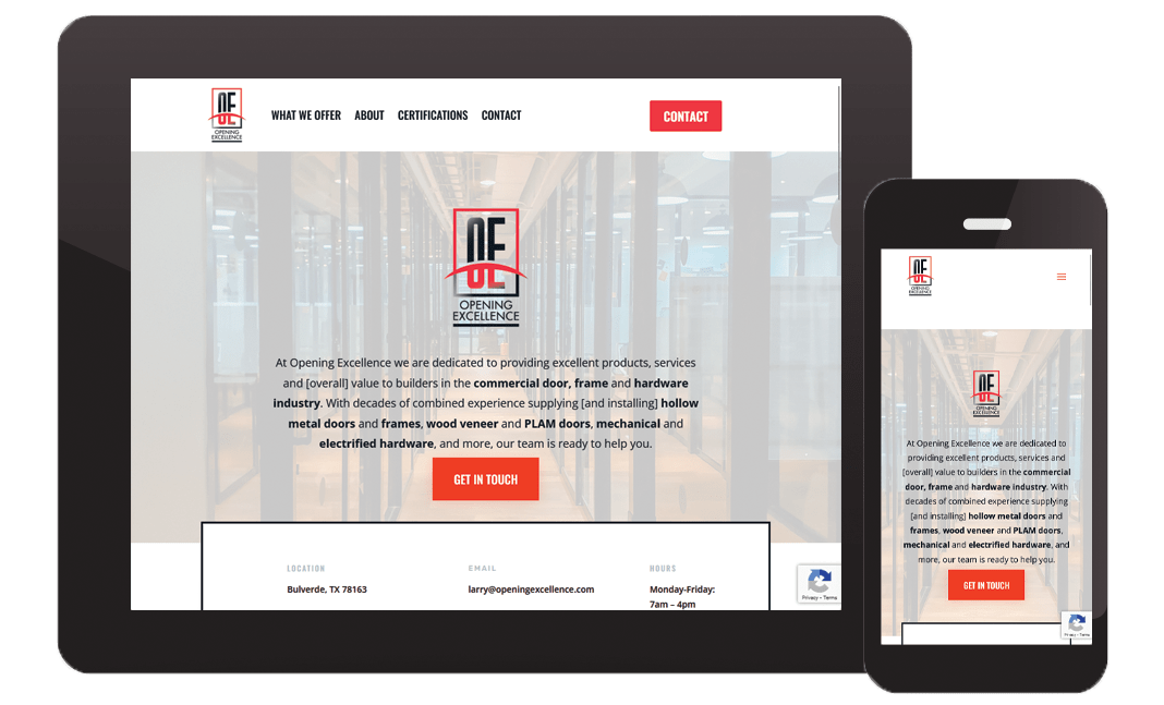 openingexcellence phone and tablet
