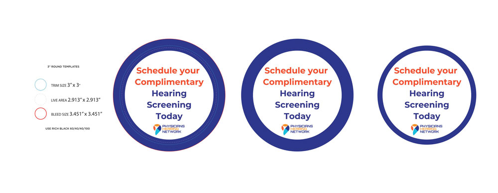 physician hearing network stickers