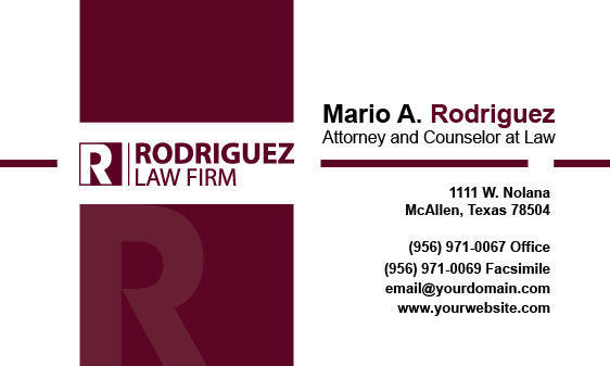 law firm card
